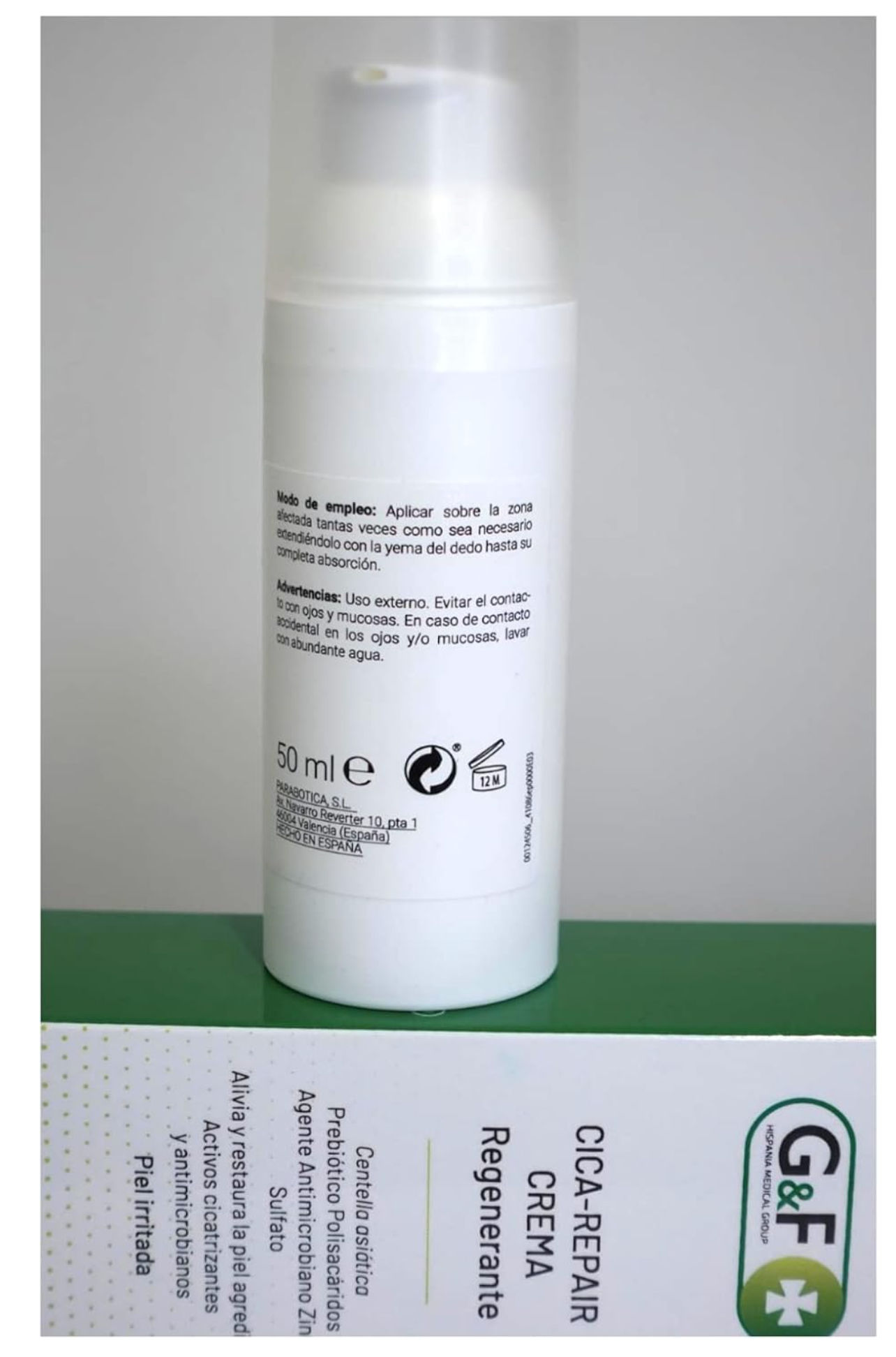 Centella Asiática y Zinc en crema. Crema para aliviar la piel agredida. Crema cicatrizante. Cica Repair en bote de 50ml. Crema hidratante cuero cabelludo. Crema capilar regeneradora y protectora.