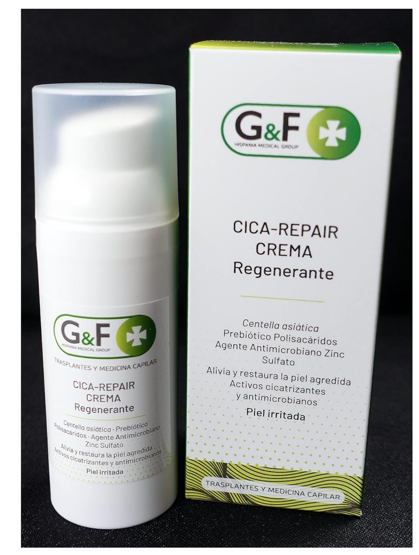Centella Asiática y Zinc en crema. Crema para aliviar la piel agredida. Crema cicatrizante. Cica Repair en bote de 50ml. Crema hidratante cuero cabelludo. Crema capilar regeneradora y protectora.