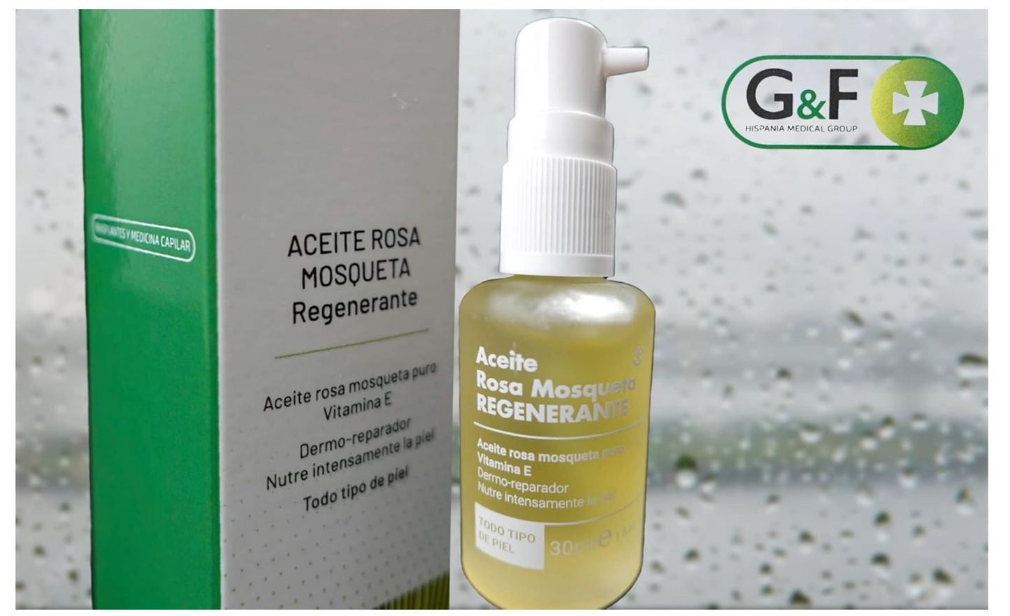 Rosa Mosqueta para cicatrices. Aceite de rosa mosqueta. Aceite Rosa Mosqueta puro Vitamina E. Bote de 30 Ml. Aceite corporal regenerador y cicatrizante. Para todo tipo de piel. Dermo reparador.