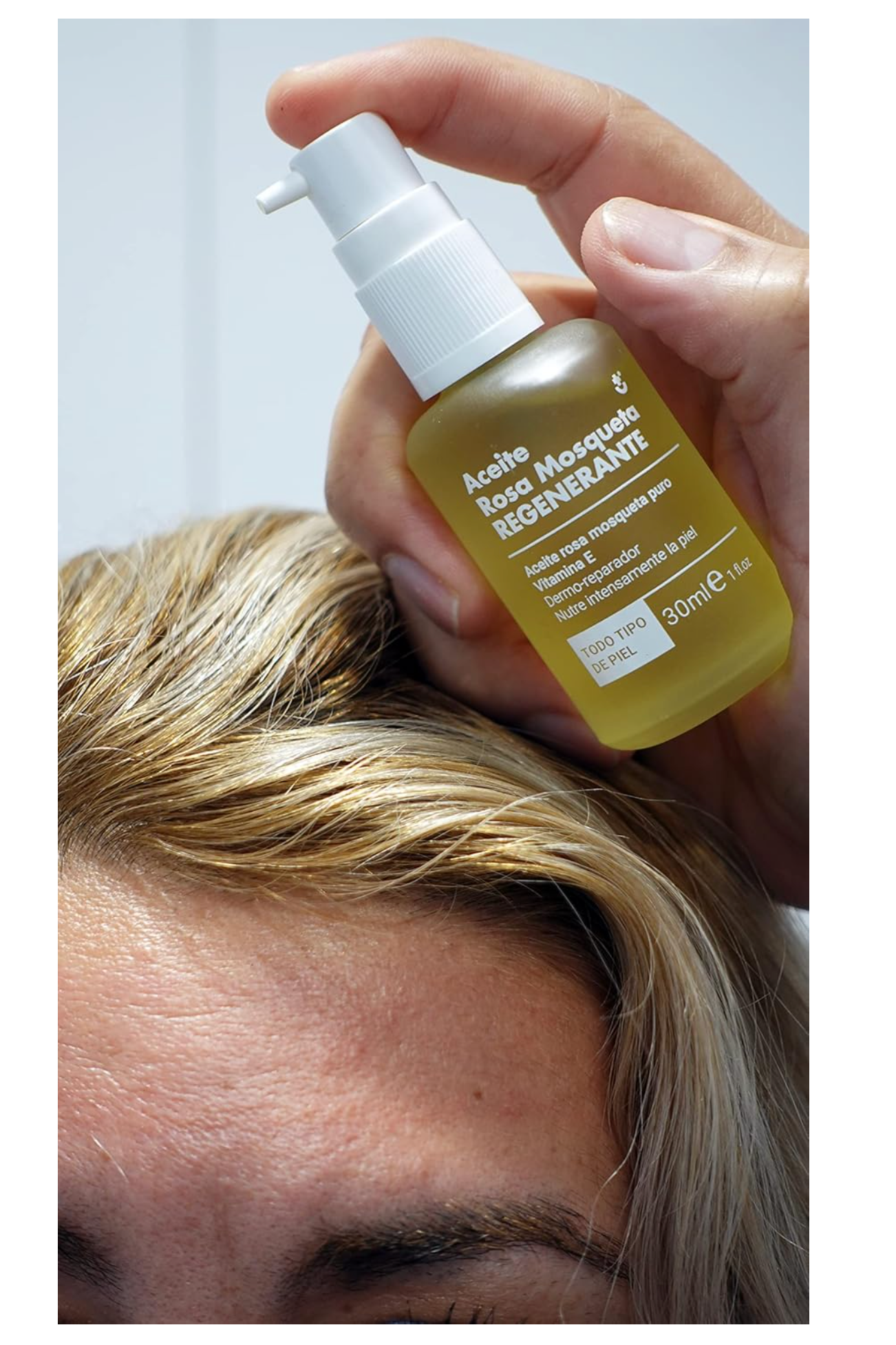 Rosa Mosqueta para cicatrices. Aceite de rosa mosqueta. Aceite Rosa Mosqueta puro Vitamina E. Bote de 30 Ml. Aceite corporal regenerador y cicatrizante. Para todo tipo de piel. Dermo reparador.