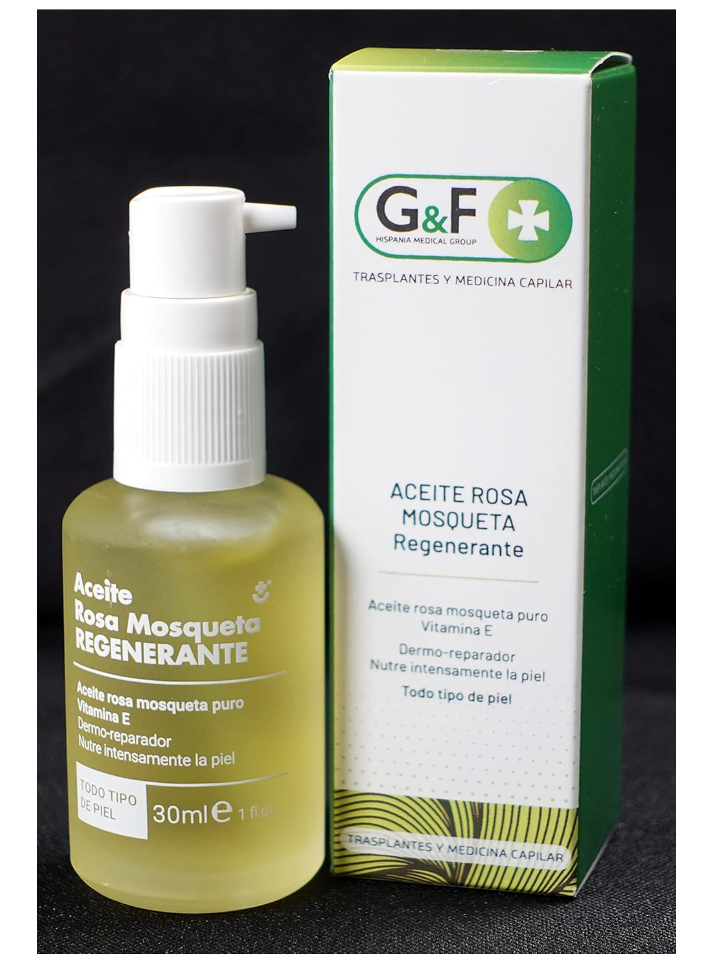 Rosa Mosqueta para cicatrices. Aceite de rosa mosqueta. Aceite Rosa Mosqueta puro Vitamina E. Bote de 30 Ml. Aceite corporal regenerador y cicatrizante. Para todo tipo de piel. Dermo reparador.