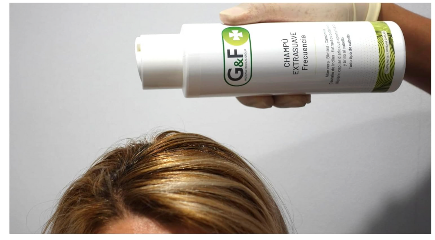 Champú PH Neutro. Champú extra suave frecuencia. Champus cuero cabelludo sensible. Champús uso frecuente en botella de 500ml. Pieles atópicas. No irritante. Shampoo ideal para toda la familia.