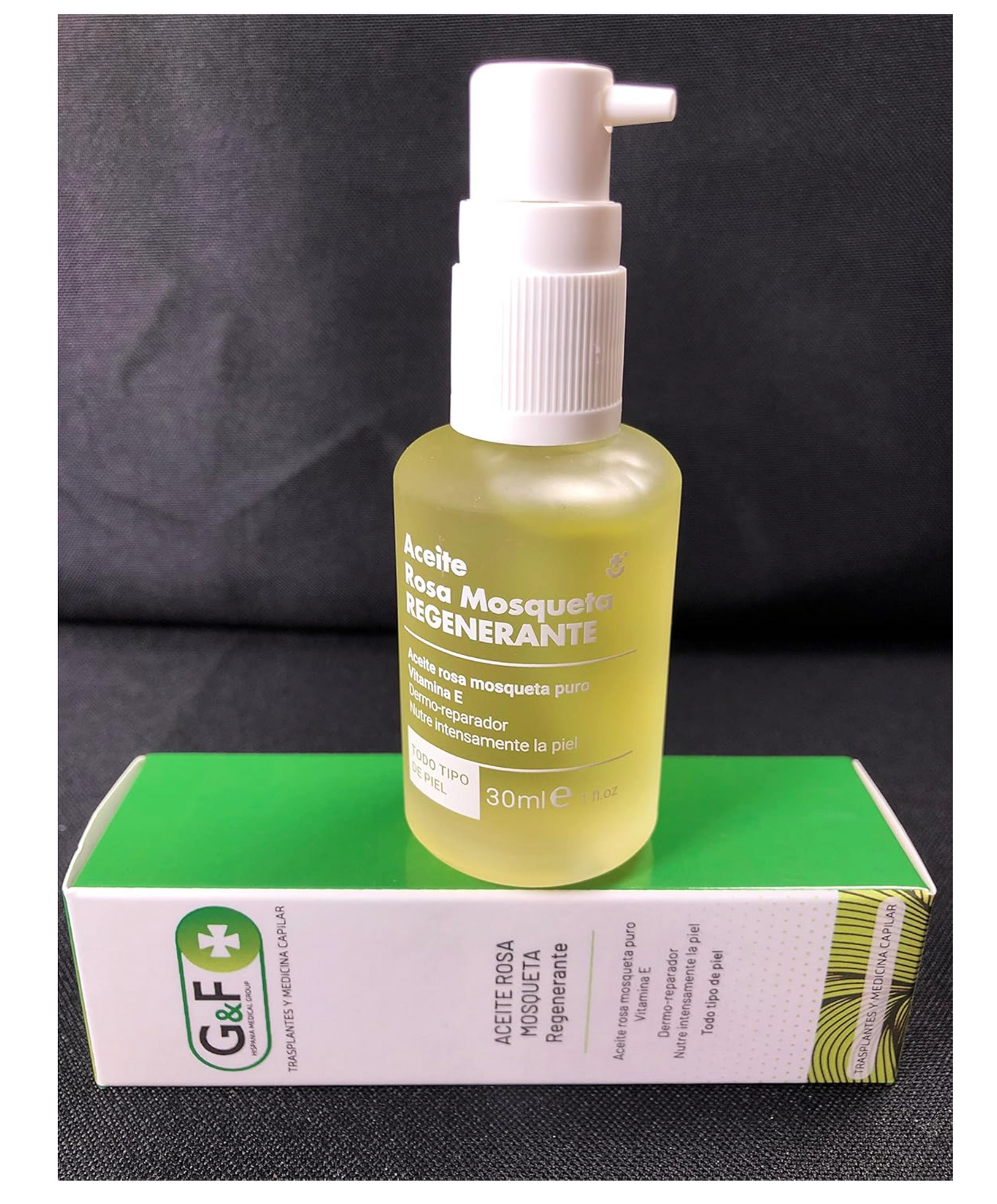 Rosa Mosqueta para cicatrices. Aceite de rosa mosqueta. Aceite Rosa Mosqueta puro Vitamina E. Bote de 30 Ml. Aceite corporal regenerador y cicatrizante. Para todo tipo de piel. Dermo reparador.