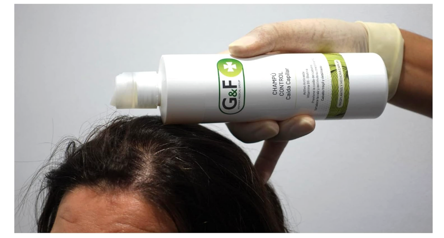 Champú caída pelo. Champú anticaída para hombre y mujer en botella de 300ml. Shampoo contra la caída del cabello. Frena la caída del cabello y estimula su crecimiento. Previene y frena la caída.