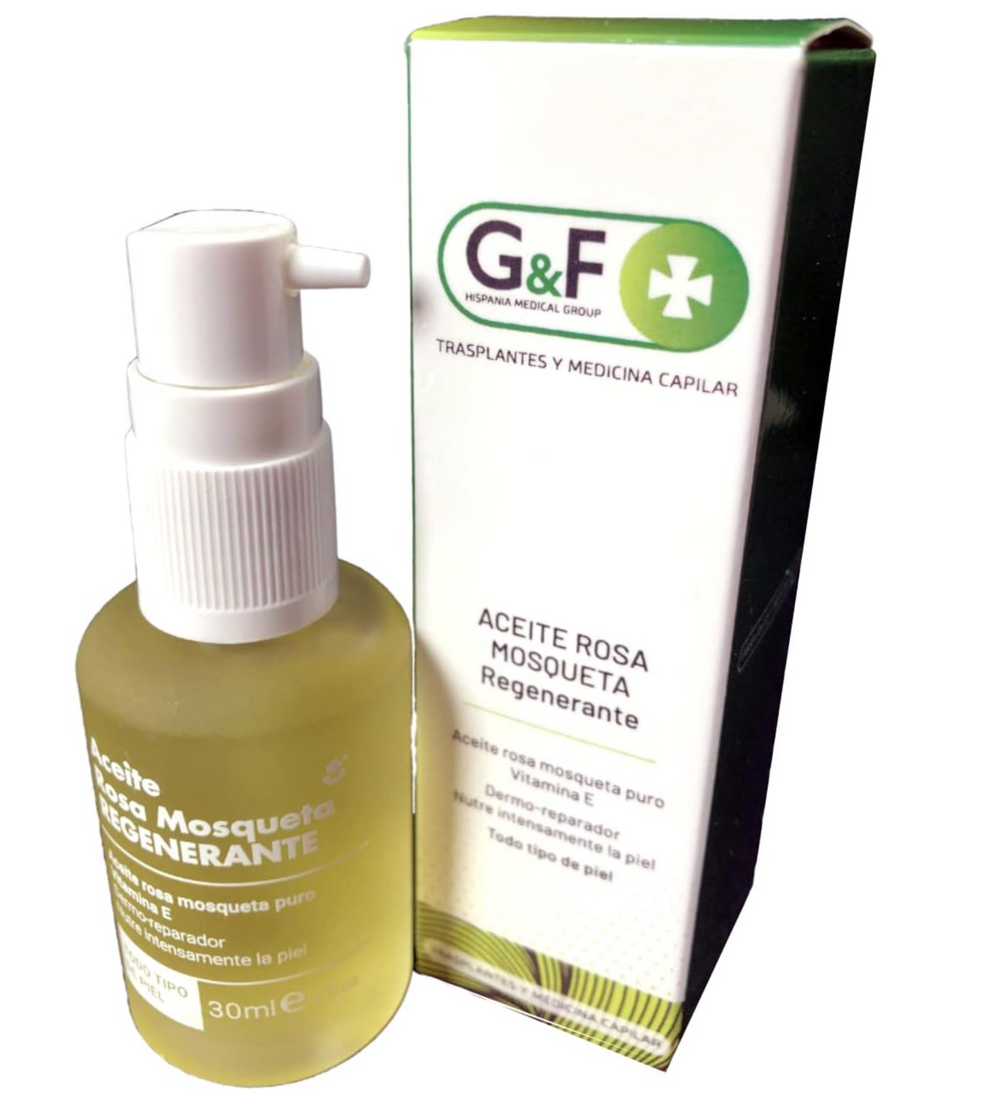Rosa Mosqueta para cicatrices. Aceite de rosa mosqueta. Aceite Rosa Mosqueta puro Vitamina E. Bote de 30 Ml. Aceite corporal regenerador y cicatrizante. Para todo tipo de piel. Dermo reparador.